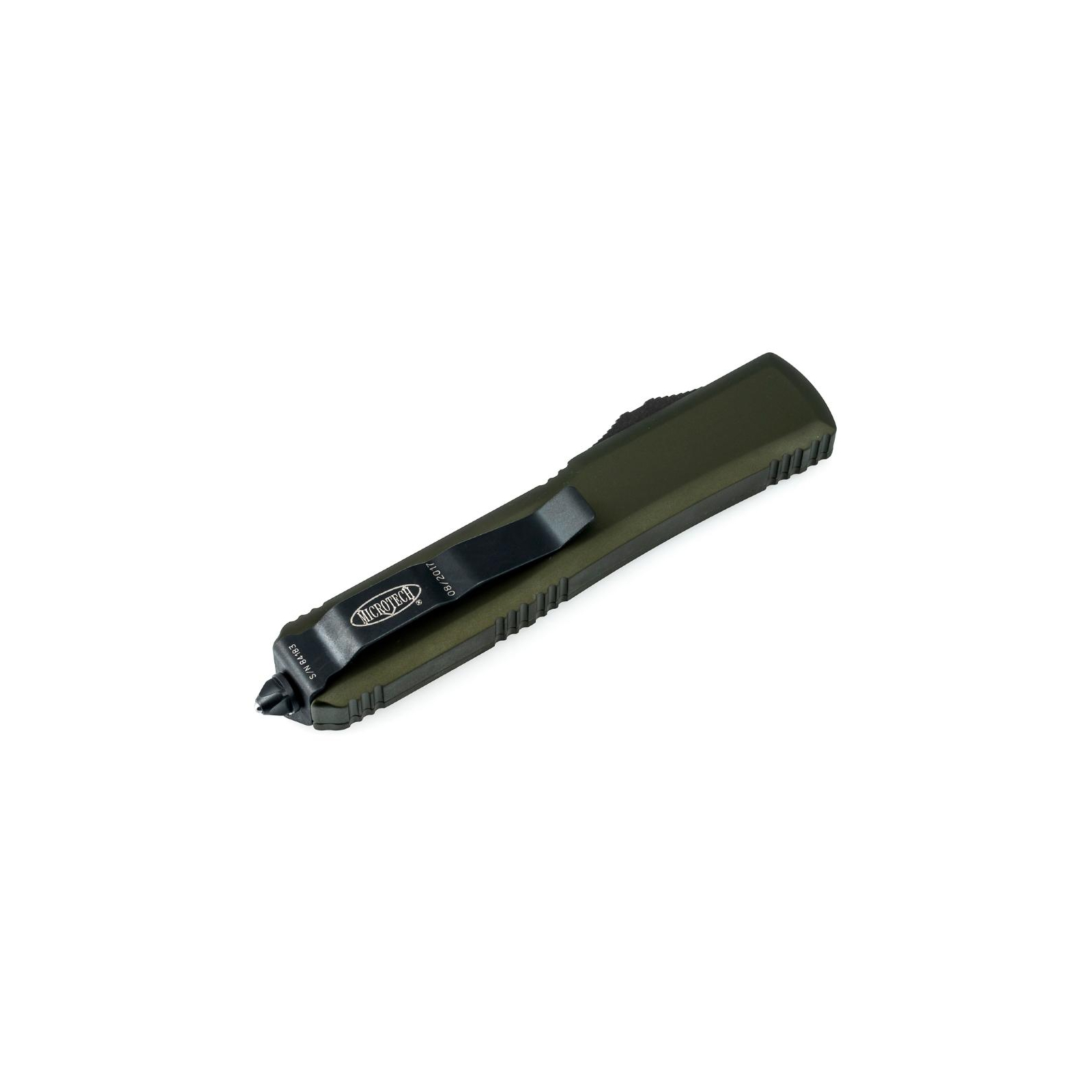 Нож Microtech Ultrtaech Drop Point Black Blade Green (121-1OD) изображение 3