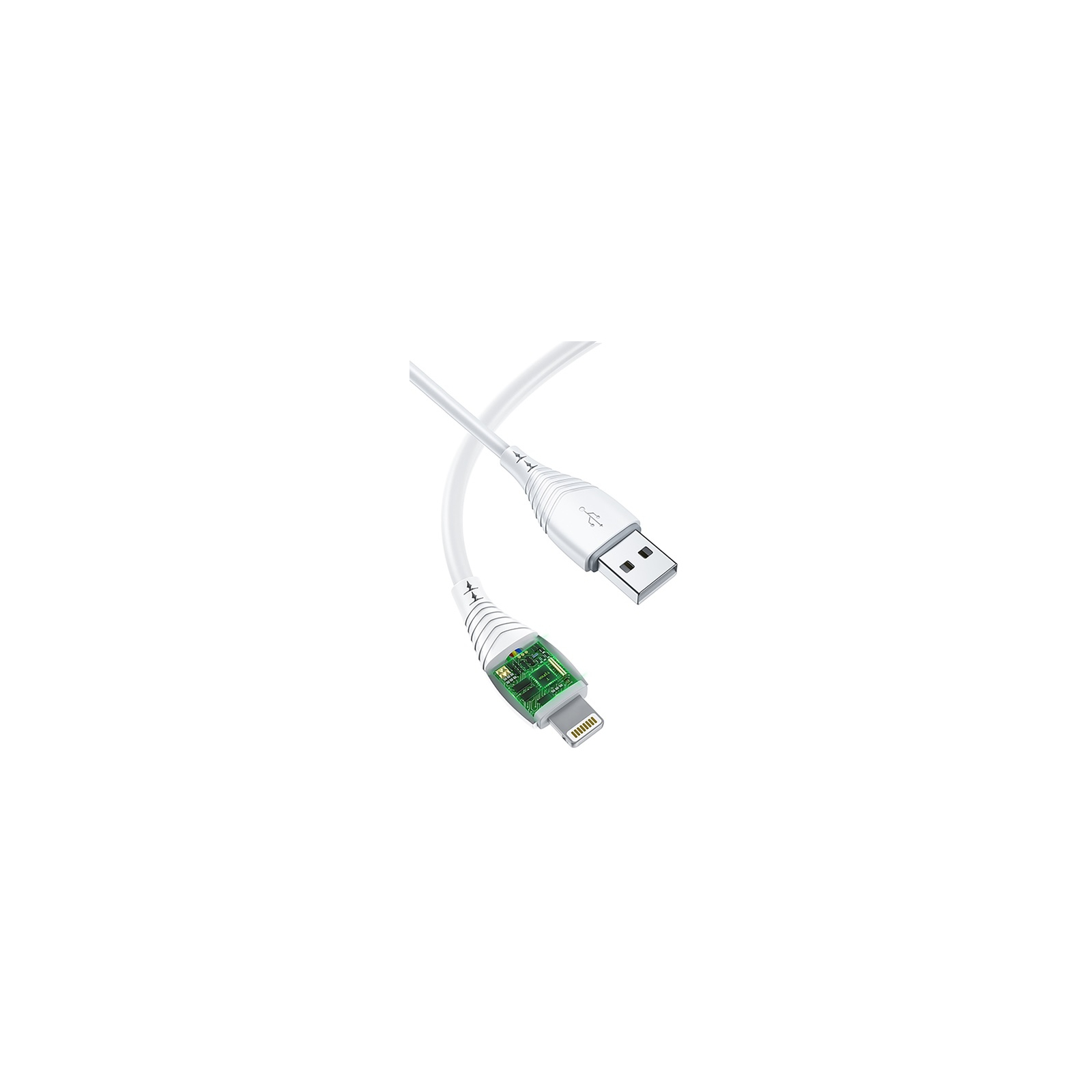 Дата кабель USB 2.0 AM to Lightning 1.2m Nature T-L830 White T-Phox (T-L830 White) изображение 2