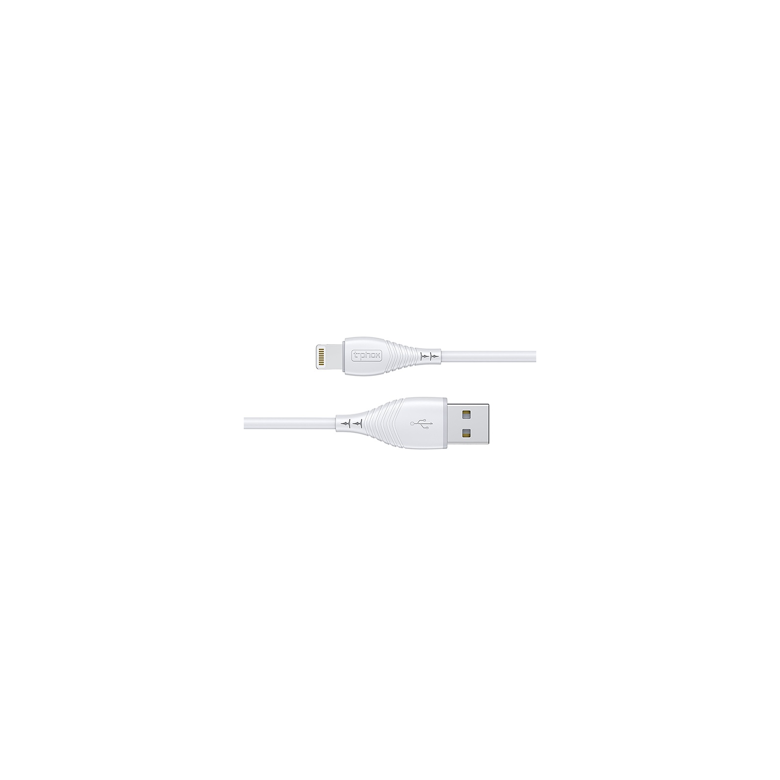Дата кабель USB 2.0 AM to Lightning 1.2m Nature T-L830 White T-Phox (T-L830 White) изображение 4
