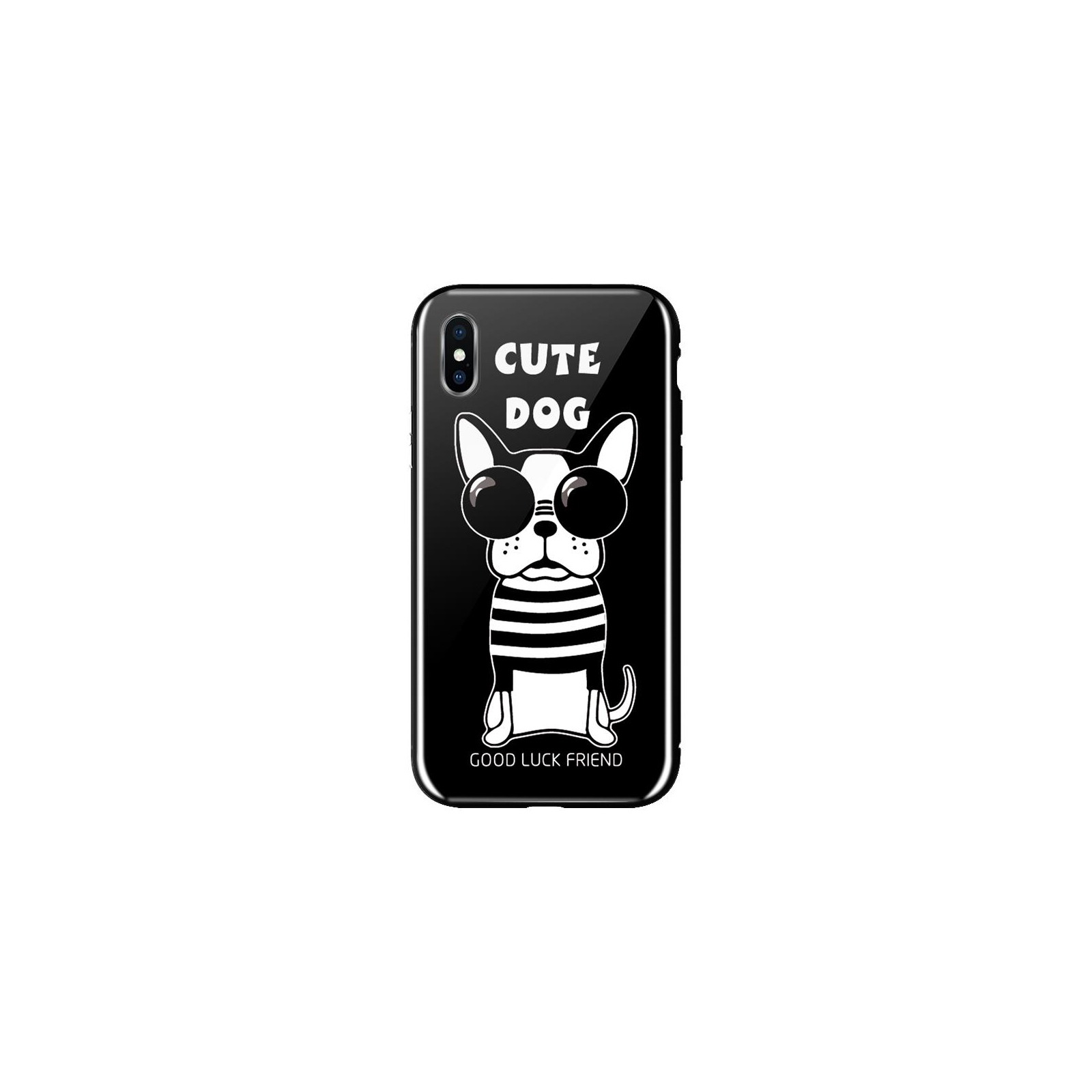 Чехол для мобильного телефона WK iPhone XS, WPC-087, Cute Dog Black (681920360742)