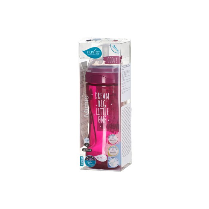 Бутылочка для кормления Nuvita Mimic Cool 330 мл пурпурная (NV6052PURPLE) изображение 2