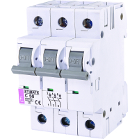 Фото - Автоматический выключатель ETI Автоматичний вимикач  Выключатель автоматический ETIMAT 6 3p C 50А (6 k 