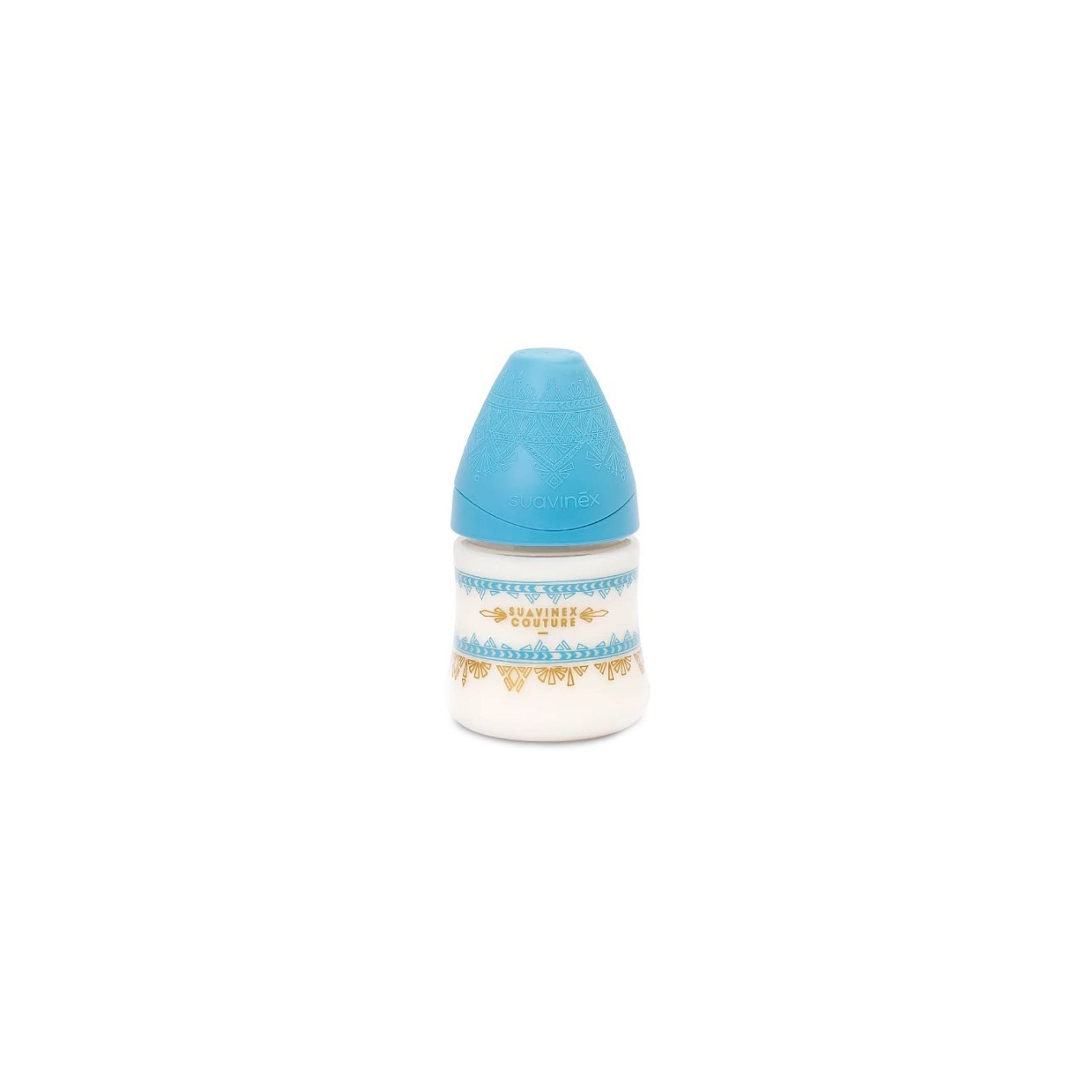 Бутылочка для кормления Suavinex Couture, 150 мл, 0+ голубая (304127)