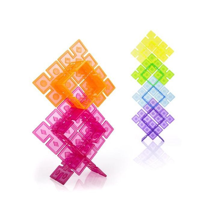 Конструктор Guidecraft Interlox Squares Квадраты, 96 деталей (G16835) изображение 3