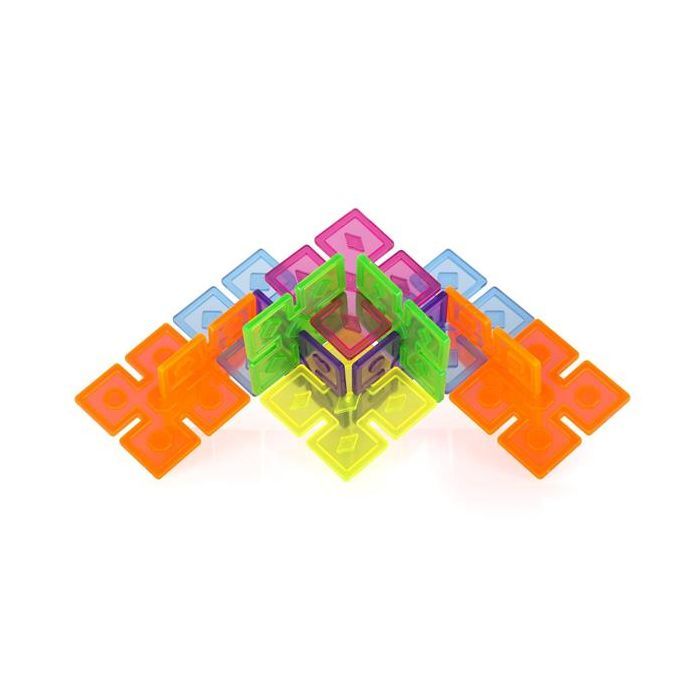 Конструктор Guidecraft Interlox Squares Квадраты, 96 деталей (G16835) изображение 4