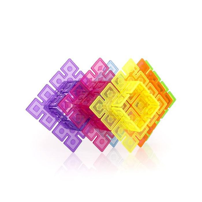 Конструктор Guidecraft Interlox Squares Квадраты, 96 деталей (G16835) изображение 5