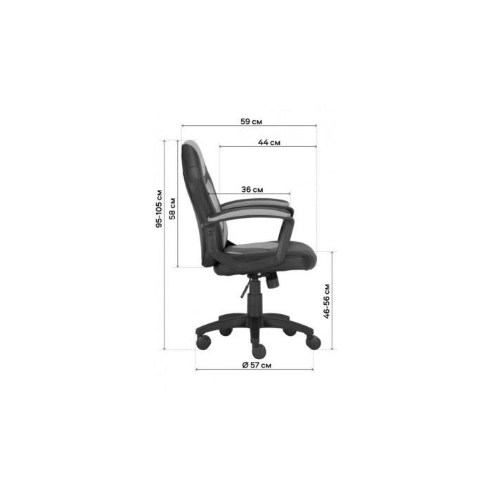 Кресло игровое GT Racer X-1414 Black/Light Blue (X-1414 Black/Light Blue (Kids)) изображение 8