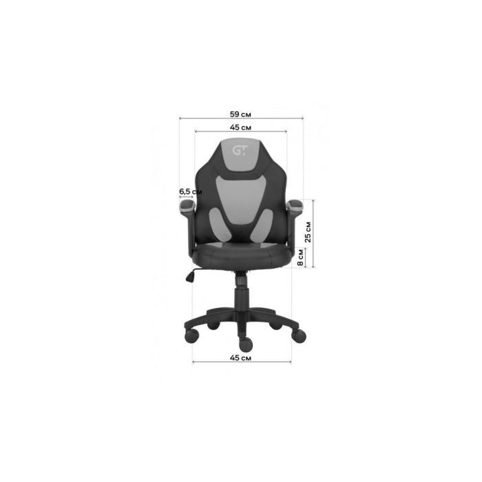 Кресло игровое GT Racer X-1414 Black/Light Blue (X-1414 Black/Light Blue (Kids)) изображение 9