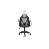Кресло игровое GT Racer X-1414 Black/Light Blue (X-1414 Black/Light Blue (Kids)) изображение 9
