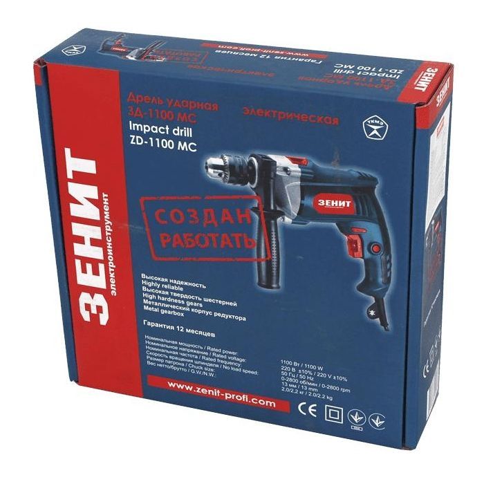Дриль Зеніт ЗД-1100 МС (841396) зображення 4