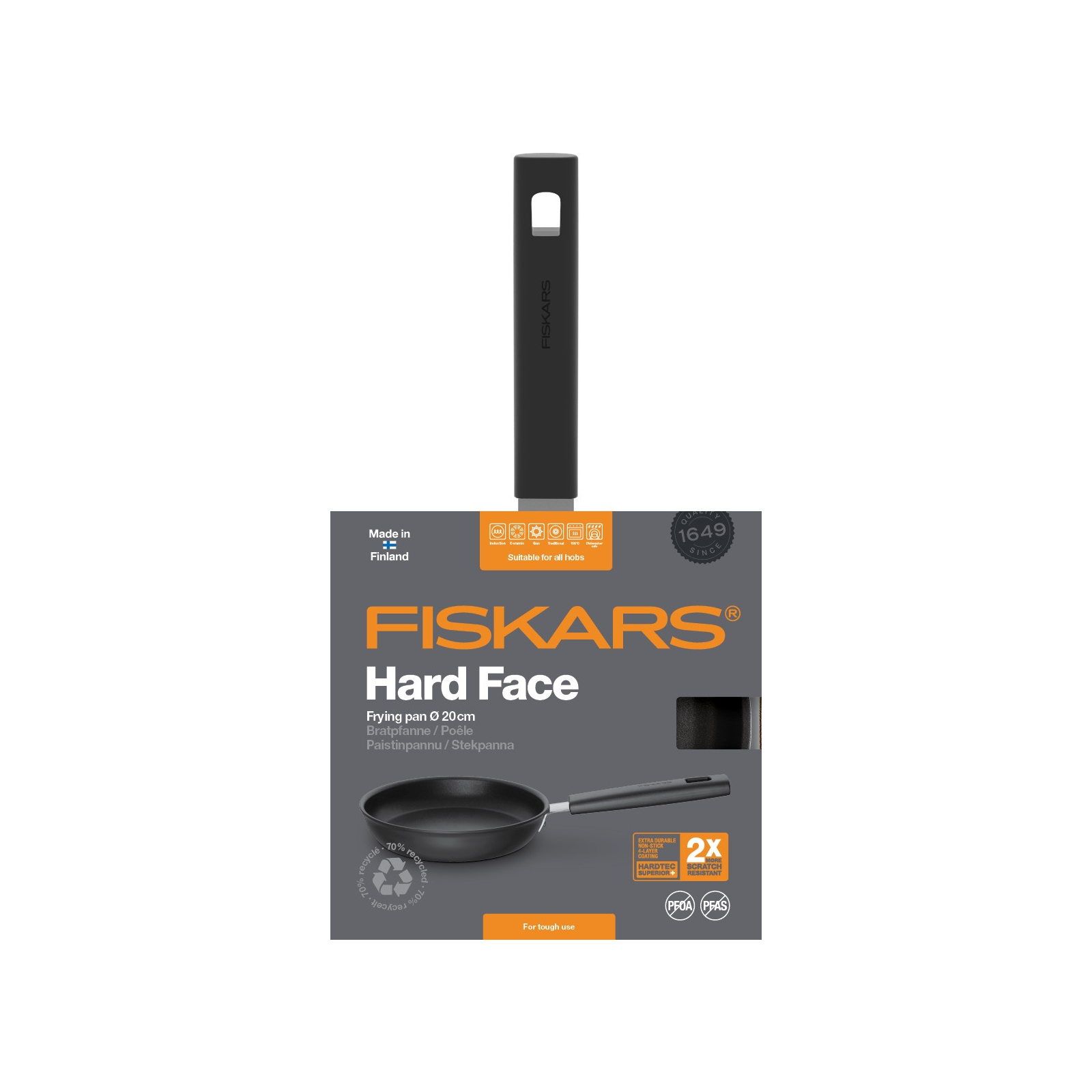 Сковорода Fiskars Hard Face 30 см (1052225) изображение 4