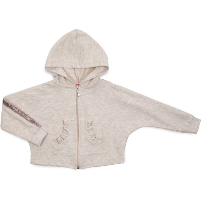 Кофта дитяча Breeze на блискавці з капюшоном (14690-80G-beige)