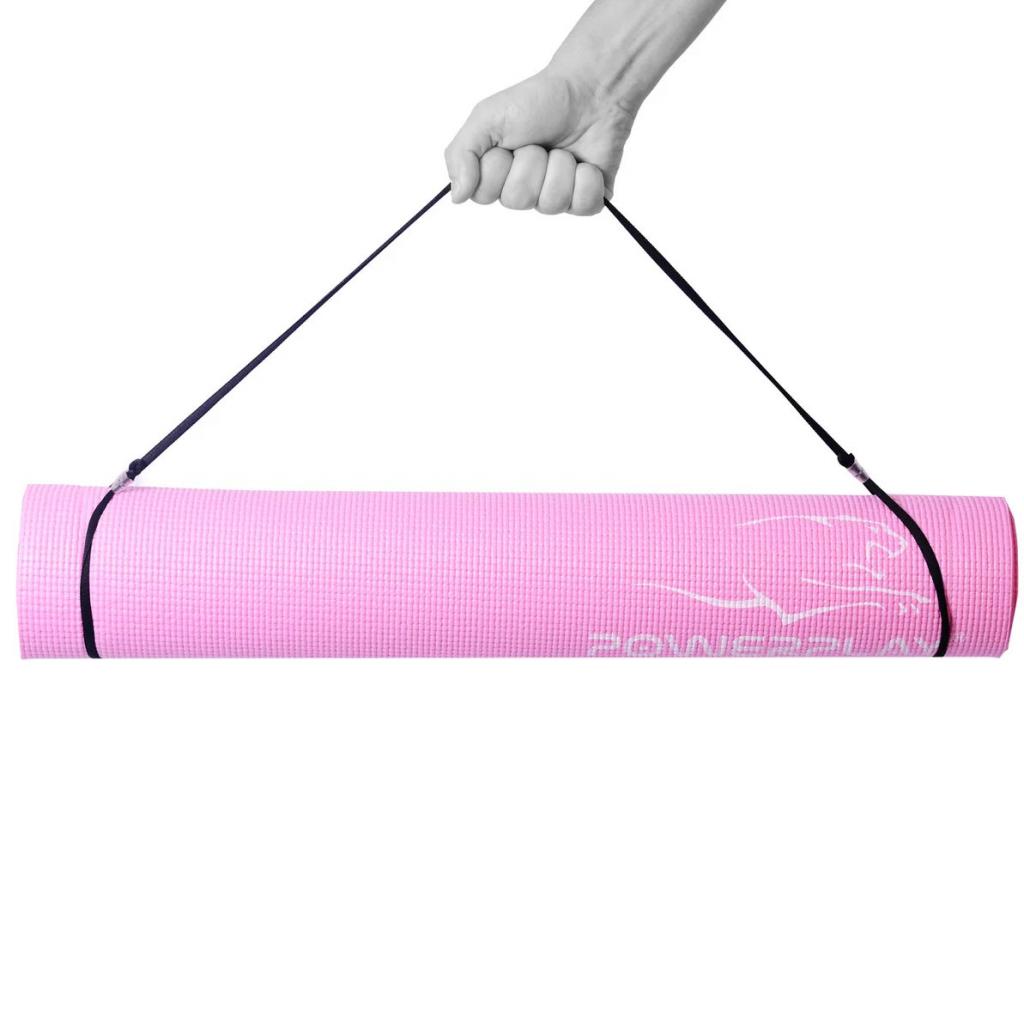 Коврик для фитнеса PowerPlay 4010 173 x 61 x 0.4 см Pink (PP_4010_Pink_(173*0,4)) изображение 4