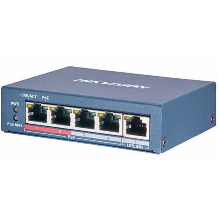 Коммутатор сетевой Hikvision DS-3E0105P-E/M(B) изображение 3