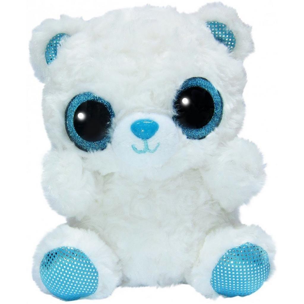 М'яка іграшка Aurora Yoo Нoo Полярний ведмідь сяючі очі 20 см (170069B)