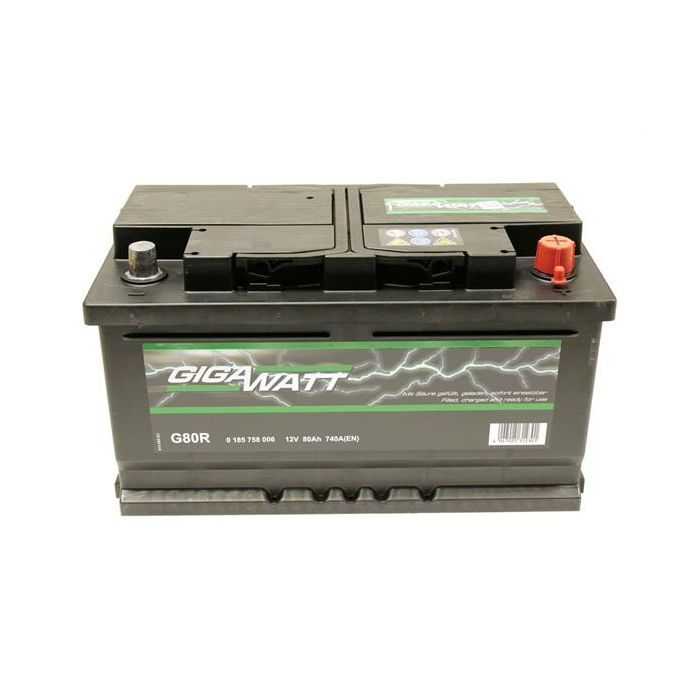 Аккумулятор автомобильный GigaWatt 80А (0185758006)