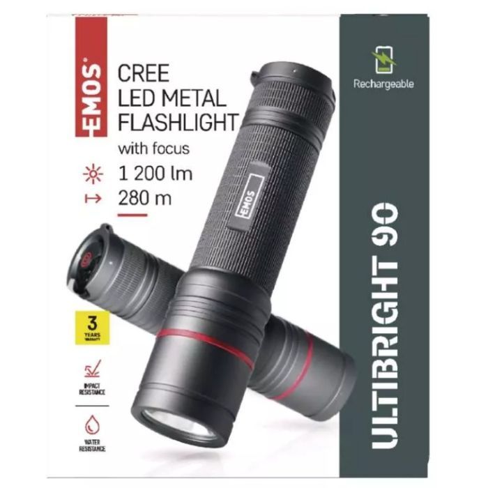 Ліхтар EMOS P3190 1200Lm Li-ion Metal (P3190) зображення 11