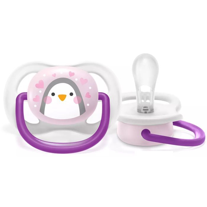 Пустушка Philips AVENT Ultra Air Animal для дівчат, 0-6 міс (SCF080/06) зображення 2