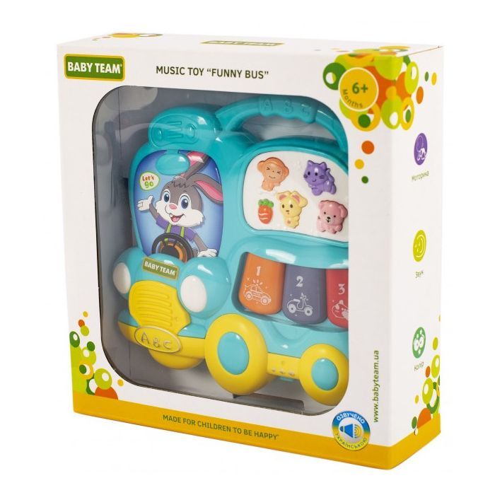 Развивающая игрушка Baby Team музыкальный Автобус (8633) изображение 3