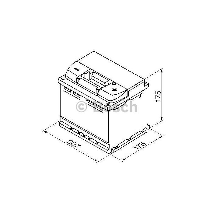 Акумулятор автомобільний Bosch 52А (0 092 S50 010) зображення 3