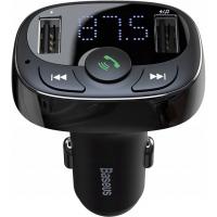 FM модулятор Baseus T-Typed Bluetooth MP3/Charger Black (CCTM-01)