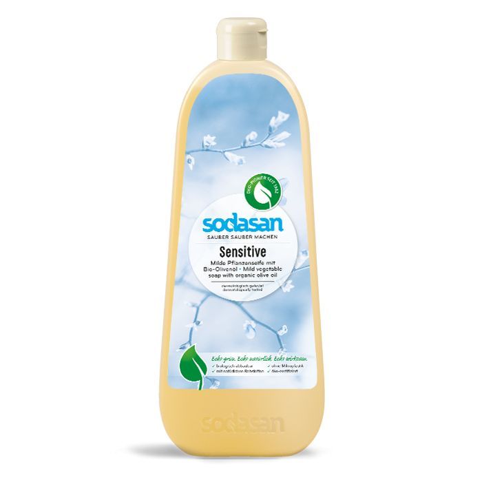 Жидкое мыло Sodasan органическое Sensitive для чувствительной и детской кожи 1 л (4019886075169)