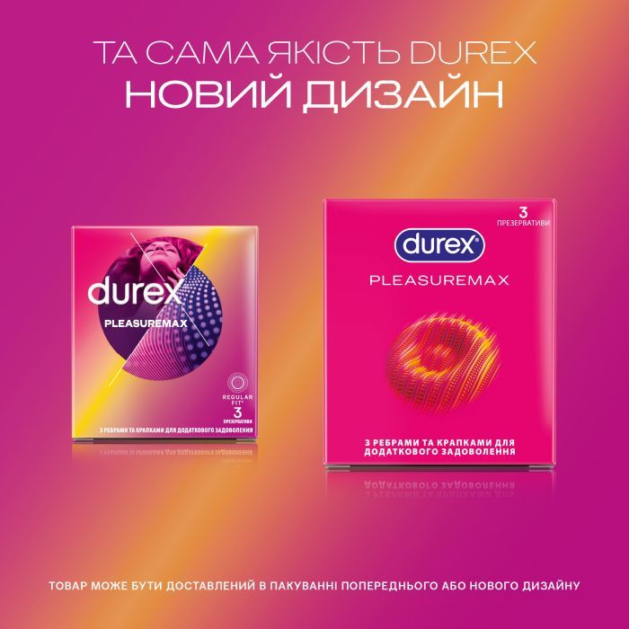 Презервативы Durex Pleasuremax с силиконовой смазкой с ребрами и точками 12 шт. (5038483204016) изображение 4