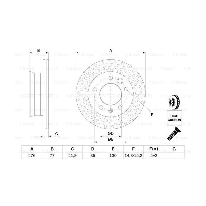Тормозной диск Bosch 0 986 478 849 изображение 5