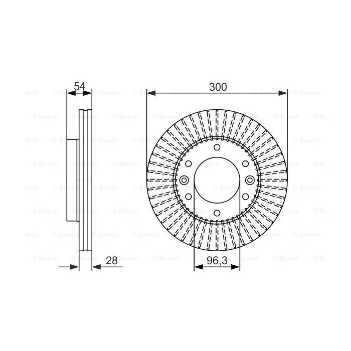 Гальмівний диск Bosch 0 986 479 693 зображення 5