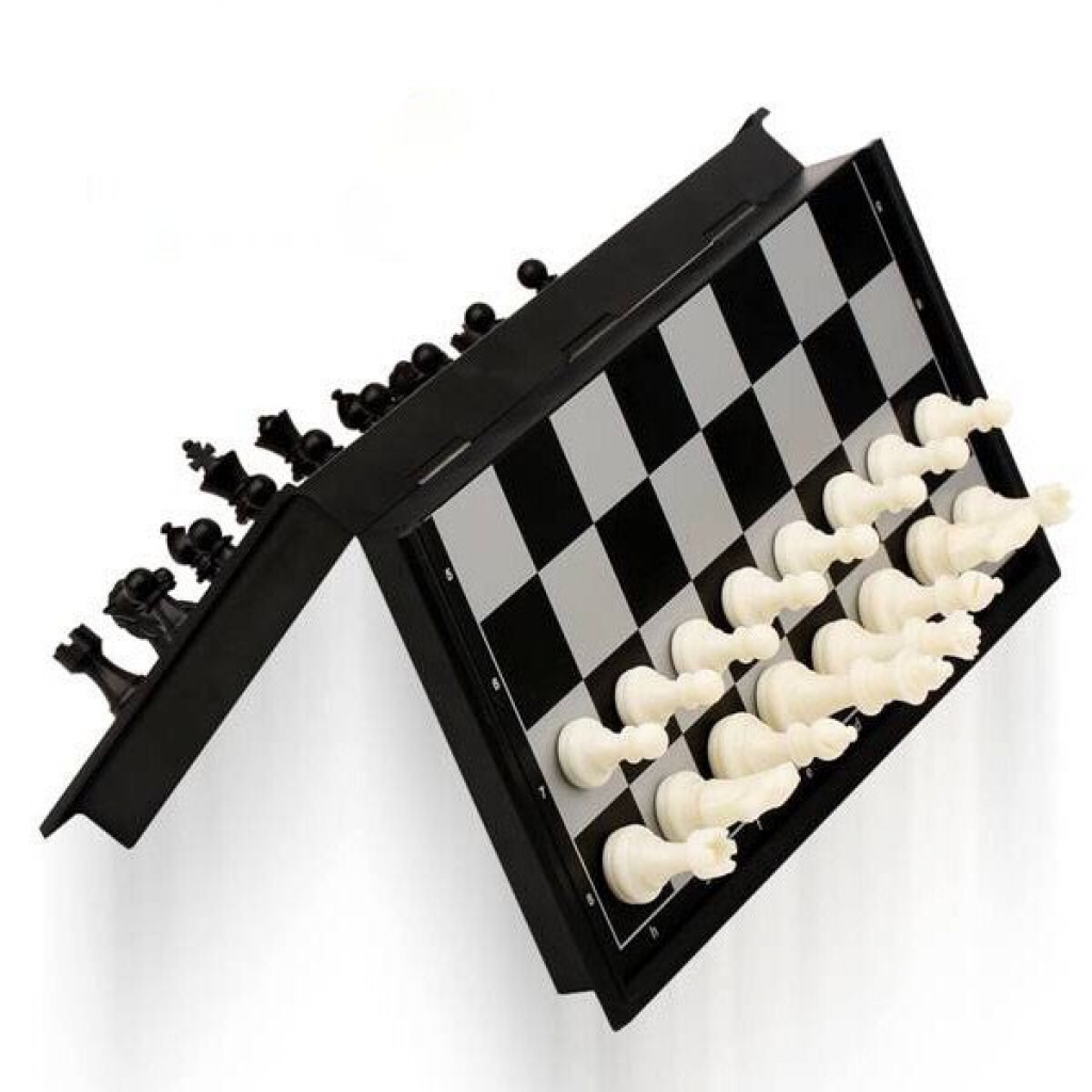 Настольная игра Voltronic Шахматы на магните U3, средние, Black/White (3810B-C) изображение 2