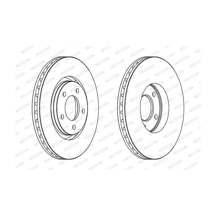 Тормозной диск FERODO DDF1372