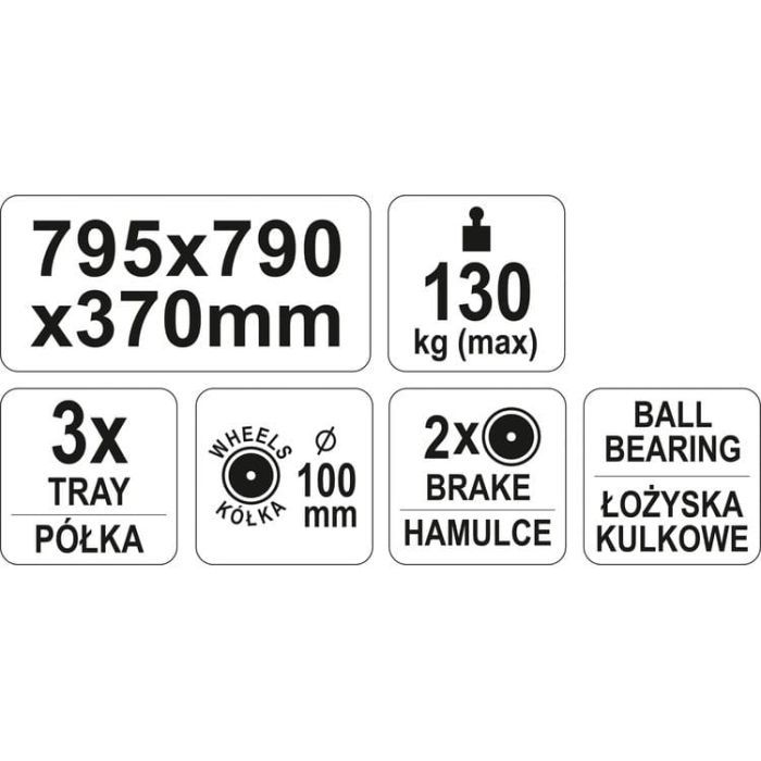 Тележка для инструмента Yato YT-55210 изображение 6