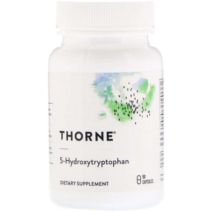 Аминокислота Thorne Research 5-HTP (5-Гидрокситриптофан, 5-Hydroxytryptophan) 100 мг, 90 (THR-50302)