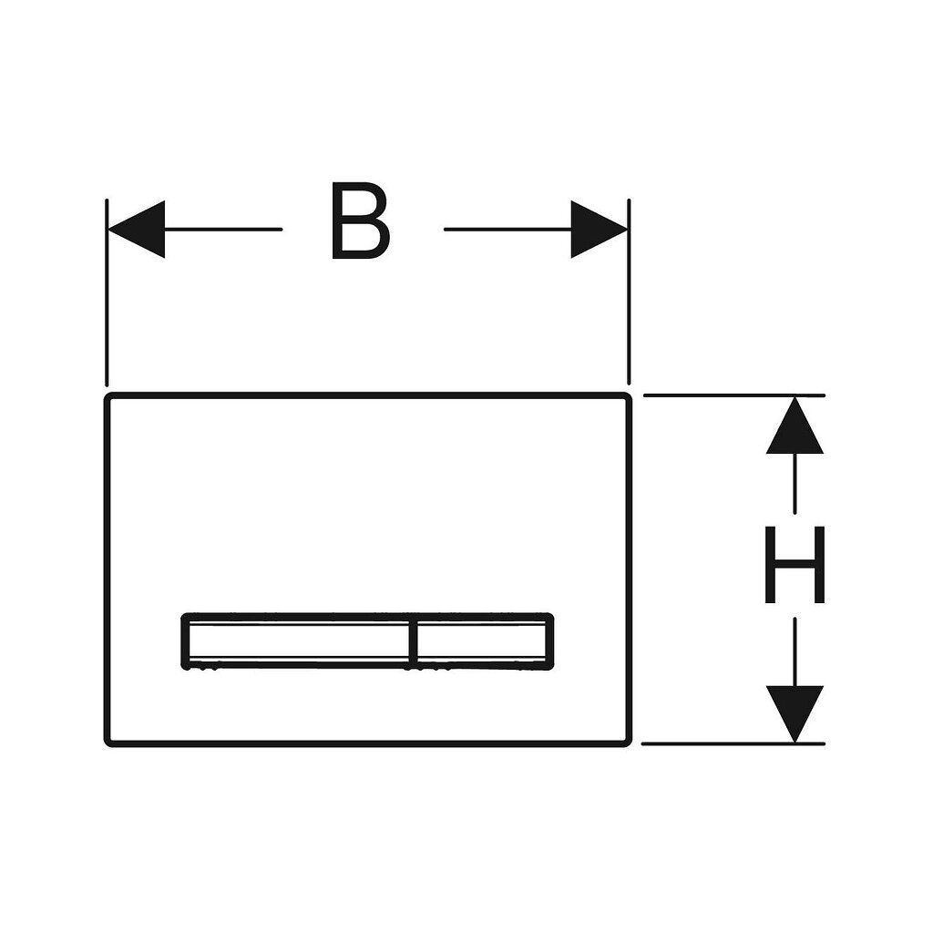 Панель смыва Geberit Sigma50 с двойным смывом, белый / хром мат (115.788.11.2) изображение 4