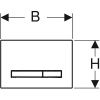 Панель смыва Geberit Sigma50 с двойным смывом, белый / хром мат (115.788.11.2) изображение 4