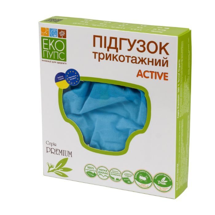Подгузники Еко Пупс Active Premium многократный 7-13 кг Abso Maxi Бирюзовый (ТП3ВК4-3бз) изображение 4