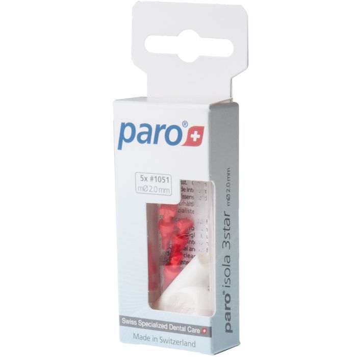 Щетки для межзубных промежутков Paro Swiss isola 3star xxx-тонкие 2 мм 5 шт. (7610458010518) изображение 4