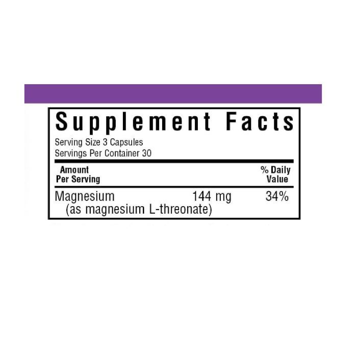 Аминокислота Bluebonnet Nutrition L-Треонат Магния, Magnesium L-Threonate, 90 вегетарианских (BLB0750) изображение 2