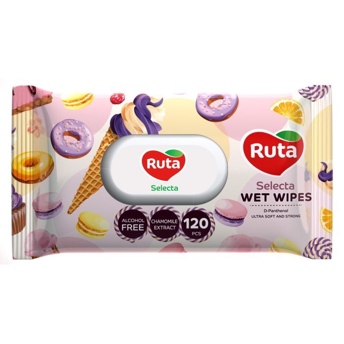 Влажные салфетки Ruta Selecta 120 шт. (4820202893141)
