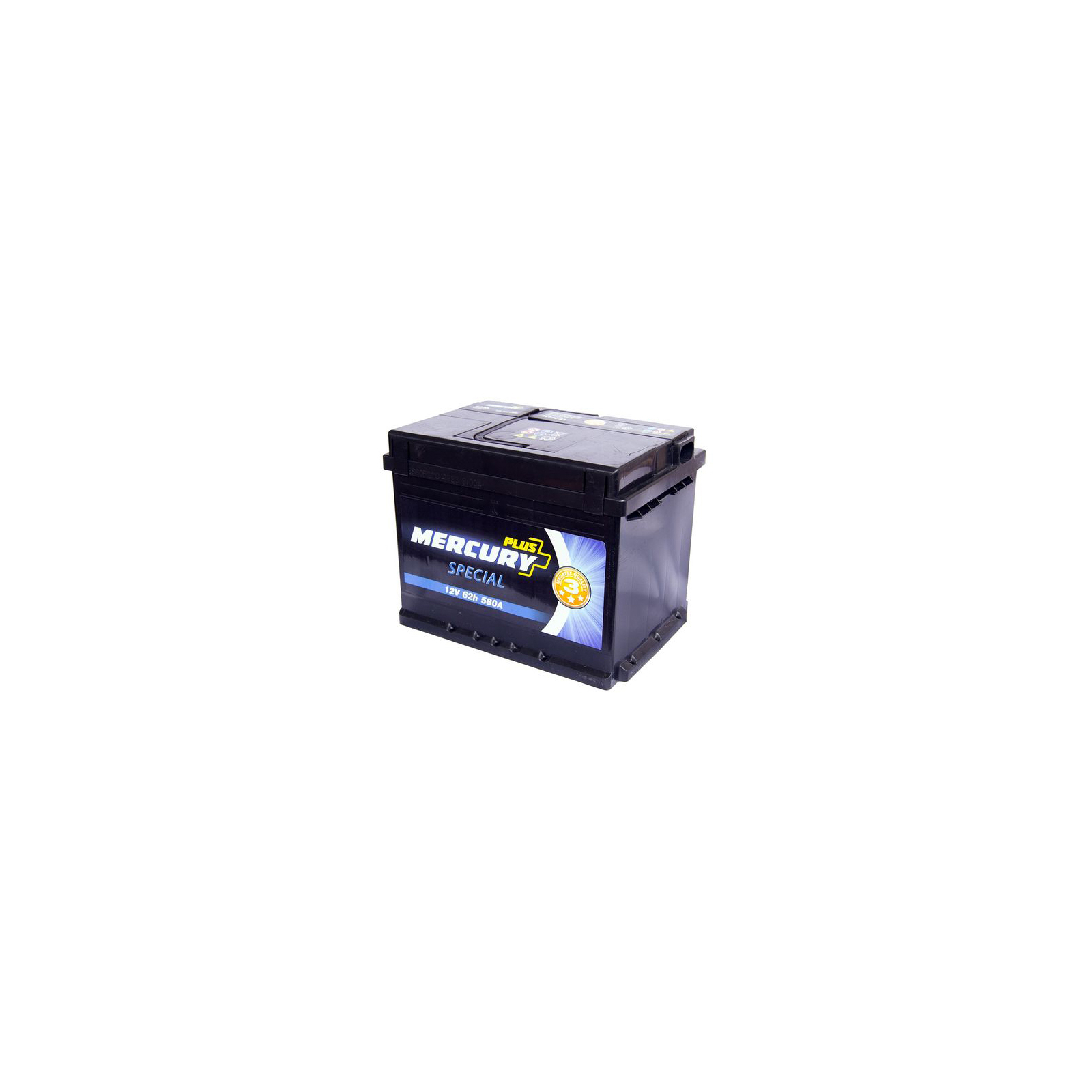 Аккумулятор автомобильный MERCURY battery SPECIAL Plus 62Ah (P47298) изображение 3