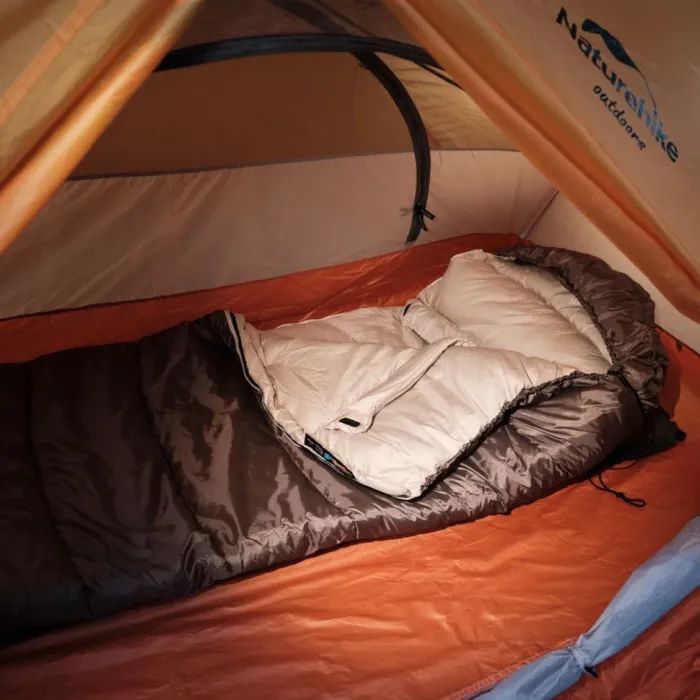 Спальный мешок Naturehike U350 NH20MSD07 Hollow Cotton Left Brown (6927595767221-L) изображение 10