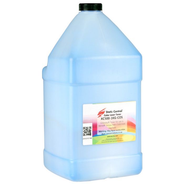 Тонер Xerox VersaLink C500/C600 1кг cyan Static Control (XC500-1KG-COS)