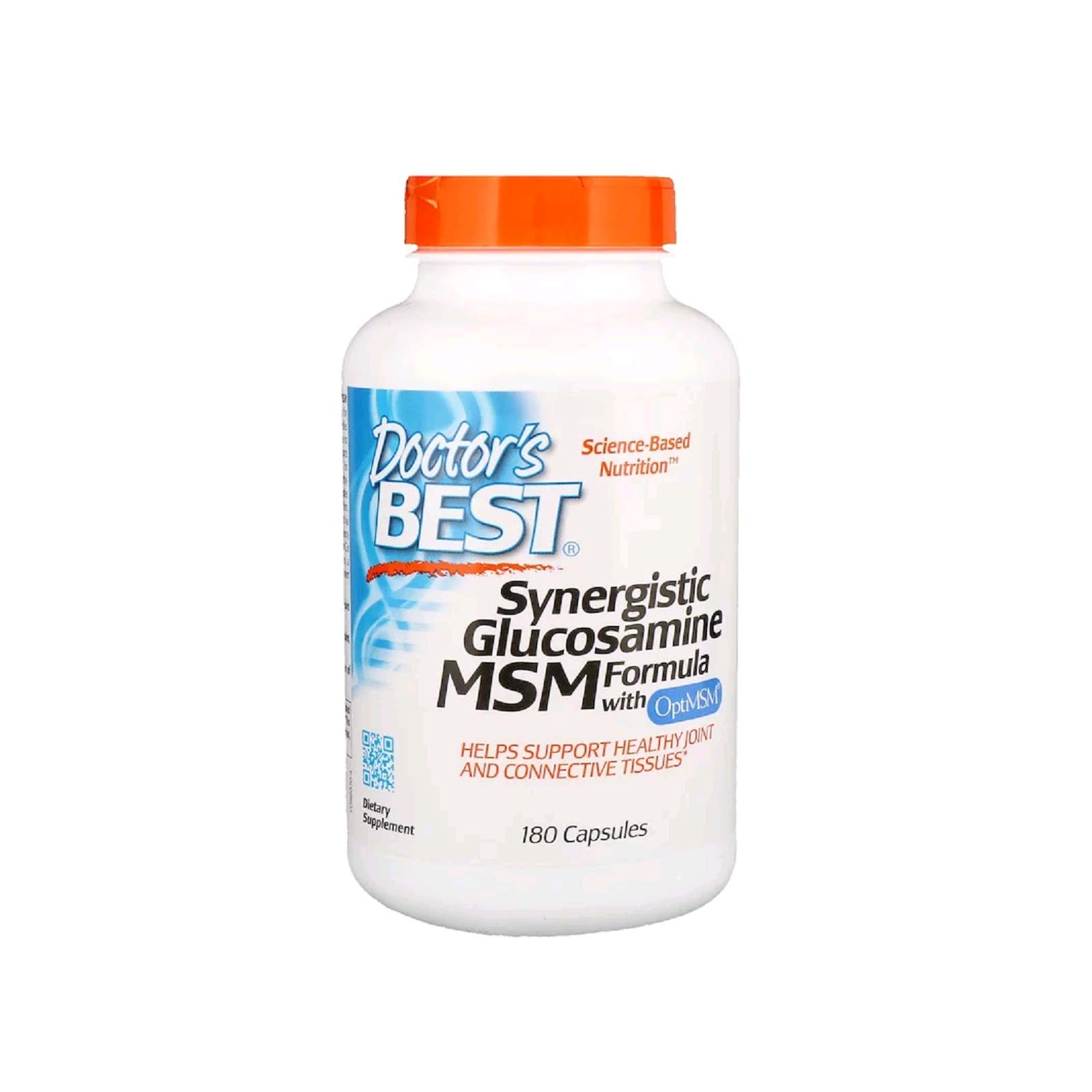 Витаминно-минеральный комплекс Doctor's Best Синергический Глюкозамин МСМ-Формула, OptiMSM, 180 капсул (DRB-00070)