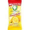 Салфетки для уборки Green Shield Household антибактериальный для бытовых поверхностей 70 шт. (5060110225316)