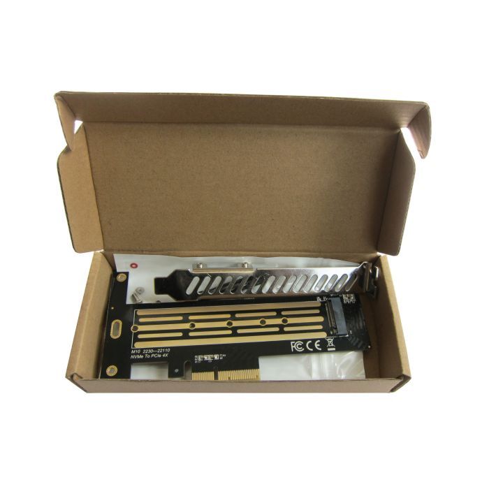 Контроллер Dynamode M.2 SSD NVMe M-Key to PCI-E 3.0 x4/ x8/ x16, full profile br (PCI-Ex4- M.2 M-key) изображение 3