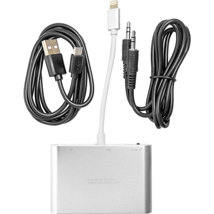 Переходник Lightning (M) to HDMI, VGA, 3.5mм (F) PowerPlant (CA911929) изображение 3