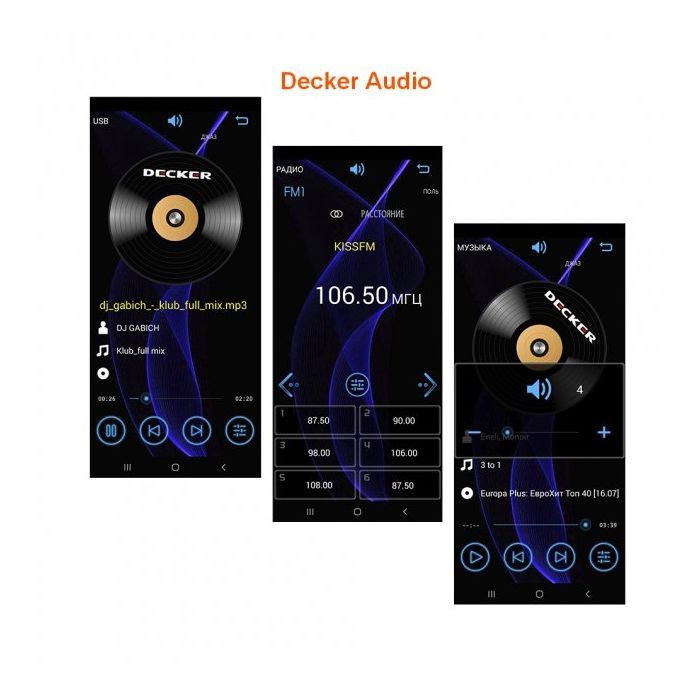 Автомагнитола Decker MDR-124 BT изображение 6