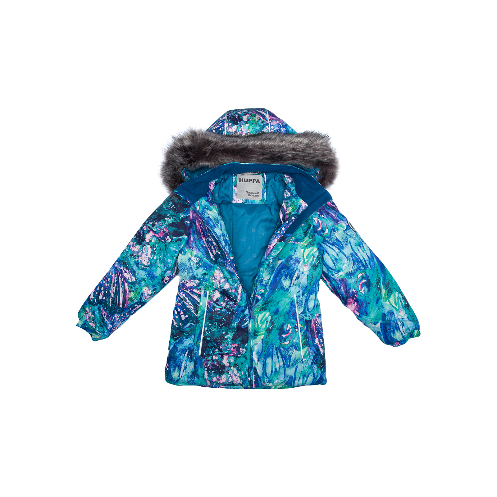 Куртка Huppa LOORE 17970030 голубой с принтом 98 (4741468975085) изображение 3