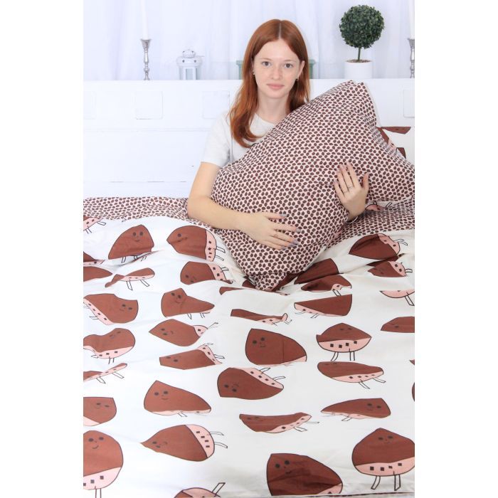 Постельное белье MirSon Бязь Premium 17-0465 Daisy Семейный 160x220 (2200003326239) изображение 4