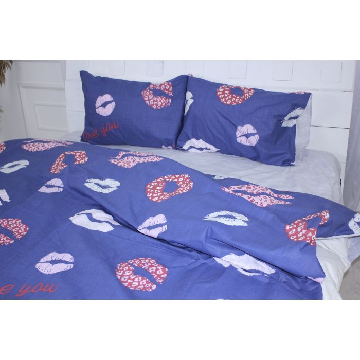 Постельное белье MirSon Бязь Ranforce Elite 17-0402 Kiss Двуспальный (2200004672014)
